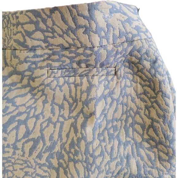 LOFT Mini Skirt Womens Size 12 Animal Print Gold Tan Gray Career NWT - Picture 8 of 9